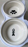 licheers猫碗陶瓷猫粮双碗斜口不黑下巴宠物幼猫咪吃饭食盆喝水喂食一体 实拍图