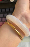 周大生白月光玉髓手镯子白透天然新中式国风玉镯生日送女友妈妈生日礼物 实拍图