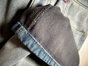 唐狮（TonLion）2025秋女后口袋刺绣加绒牛仔裤 浅牛仔蓝 28 实拍图
