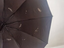 天堂 全自动阳伞三折 全自动折叠太阳伞遮阳伞黑胶防晒伞 奶酪色 实拍图