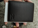七匹狼男士钱包全皮竖款钱夹男款纯牛皮简约青年人短款票夹小皮夹子软皮 烫印标竖款啡色 实拍图