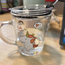 舒齐儿童牛奶杯带刻度硅胶吸管玻璃水杯宝宝冲泡奶粉杯带把手独角兽款 实拍图