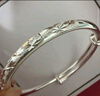 唯一（Winy）银手镯足银9999满天星实心镯子妈妈生日礼物送女友老婆款纯银饰品 实拍图