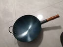 荣事达（Royalstar）章丘手工锻打铁锅圆底老式炒锅无涂层不粘炒菜锅燃气灶无盖36cm 实拍图