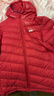 水孩儿（SOUHAIT）童装男女童轻薄羽绒服冬季新款儿童羽绒外套上衣 珊瑚红 700+蓬松度-充绒量90% 160 充绒量75g 实拍图