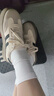 都市丽人袜子女纯棉秋冬防臭堆堆袜女士无骨缝白色中筒袜家居袜中筒睡眠袜 实拍图