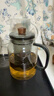 美斯尼 茶壶玻璃泡茶壶 加厚耐热玻璃泡茶器创意墨色玻璃功夫茶具 墨色壶 1000mL 实拍图