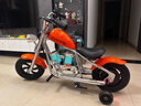 暴风骑士儿童电动摩托车小哈雷单驱两轮电动车3-12岁礼物童车C12尊享版橙 实拍图