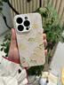 素洛新款桃花苹果iPhone17promax手机壳Air液态小羊皮16pro防摔15plus高级感14男女情侣12保护壳11全包 古董白【桃花】 iPhone14 Pro 实拍图