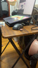 奥伦福特  家用免安装电脑桌现代简约写字桌椅可折叠书桌宿舍办公学习桌子 胡桃电脑桌60*40*70【可折叠】 实拍图