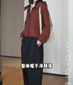 优衣库女装休闲连帽短外套/时尚百搭25秋冬新款479229 37 栗色 M /160/84A 实拍图