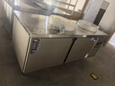 扬子冷藏工作台操作台冰柜商用保鲜工作台水吧台奶茶店设备全套平冷不锈钢冷藏冷冻柜冰箱厨房 双温款｜一级能效｜铜管制冷｜中梁加热｜不锈钢台面 长1.8M*宽0.8M*高0.8M 实拍图