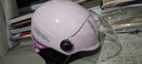 野马（YEMA）3C认证359S电动摩托车头盔男女秋冬季轻便式半盔电瓶车安全帽 四季通用 樱桃粉彩带花配透明长镜 实拍图