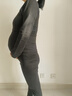 猫人羊绒蚕丝孕妇保暖内衣女秋冬产后哺乳10A抑菌双面磨绒月子服套装 实拍图
