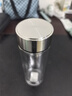 富光玻璃杯双层 带茶隔大容量隔热茶杯高档商务泡茶车载水杯透明杯子 实拍图
