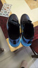 李宁热卖男童运动鞋防滑秋冬季皮面加绒儿童运动鞋中童男孩跑步鞋女童男 8002黑蓝 加绒 30 码内长19cm 实拍图