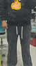 顶峰保罗（Dingfengbaoluo）美式水洗牛仔裤直筒秋季潮牌大码宽松阔腿裤子男DS61黑色XL 实拍图