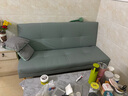 沙发小户型出租屋折叠多功能沙发客厅新款公寓卧室折叠两用沙发床 湖蓝色【免洗猫爪皮】 1.5米双人位 实拍图