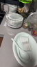 景德镇（jdz）影青陶瓷餐具高温碗碟套装碗盘家用乔迁礼盒装乔迁之喜搬家礼物 流影56头礼盒套装（10人食） 56头 实拍图
