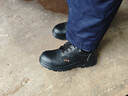 蓝鸥盾劳保鞋男冬季防砸钢包头防刺安全工作牛皮防水工地鞋088A 40 实拍图