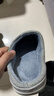 洁丽雅棉拖鞋女秋冬季室内家居防滑保暖拖鞋厚底毛毛女士家用男棉鞋外穿 浅灰 44-45 (适合43-44码) 实拍图