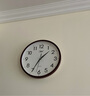 康巴丝（Compas）挂钟客厅 12英寸简约静音客厅石英钟表挂墙时钟 C2866 咖色30.5cm 实拍图