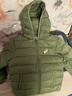 亚瑟士（asics）童装25年冬季儿童柔软舒适三防轻薄保暖羽绒服【高充绒量】 军绿色 清洁度1000-鸭绒 130 充绒量70g 实拍图