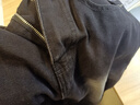 顶峰保罗（Dingfengbaoluo）美式牛仔裤男秋季高街直筒宽松潮牌男生阔腿长裤DFS05黑灰S 实拍图