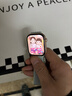 Apple/苹果 Watch Series 10 智能手表GPS款46毫米玫瑰金色铝金属表壳淡桃粉色运动型表带S/M MX293CH/B 实拍图