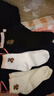 NKADDS10双装袜子女士中筒袜可爱日系ins潮纯色堆堆袜学生运动秋冬长袜 竖条小熊混色 均码 3双装 实拍图