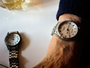 冠琴（GUANQIN）男士手表瑞士品质耐磨防水夜光全自动机械表双日历手表男机械表 机械风格SY款-精钢白面 实拍图