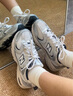 NEW BALANCE NB530官方老爹鞋男鞋女鞋情侣复古秋冬透气百搭运动休闲鞋 米白/金属银MR530KA 建议拍小半码 40 (脚长25cm尺码详询客服) 实拍图