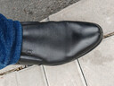 蜘蛛王皮鞋男商务正装鞋头层牛皮舒适休闲英伦风男鞋 22888 黑色 43  实拍图