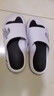 回力运动拖鞋男浴室内户外不易滑厚底凉拖鞋HL39391白黑色43-44码 实拍图
