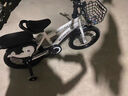 【京东物流】儿童自行车12-14-18寸童车3-5-8岁男女孩脚踏单车 12寸 豪华珍珠白 实拍图