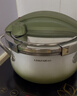 凌丰304不锈钢高压锅燃气压力锅小型家用防爆迷你单手开合电磁炉通用 3L抹茶绿【含汤锅盖】 20cm 实拍图
