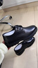 海澜之家HLA皮鞋男秋冬英伦头层牛皮鞋子男士正装商务休闲鞋男 T342黑色42 实拍图