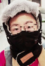 纳斯迪伦鲨鱼冬季骑行帽子女保暖防寒风神器套头电车风雪遮脸面罩棉雷锋帽男 B款星际黑-带透明镜片 均码 实拍图