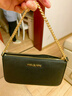 MICHAEL KORS礼物轻奢MK女包JET SET TRAVEL链条腋下斜挎手拿包中号黑/金色 实拍图