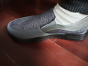 回力官方一脚蹬男鞋秋冬透气爸爸鞋老人鞋休闲老北京布鞋子男 灰色40 实拍图