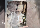 海湾兔Bunnies 情侣小羊公仔毛绒可爱玩偶压床娃娃一对送朋友新婚礼物 【824336】花园婚礼小羊 (灰白) 17cm 实拍图