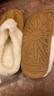 棉拖男棉拖女居家棉拖鞋加绒棉拖鞋男保暖鞋月子鞋女包头拖女 卡其色 42-43 偏小一码 实拍图