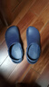 檀赫（zaqzeq）手术鞋男女医生拖鞋医院实验室洞洞鞋专用手术室防滑包头鞋护士鞋 藏蓝（鞋带） 41-42 实拍图