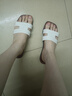 平底拖鞋女夏外穿时尚法式女士配裙子外出海边沙滩H带一字拖凉拖 白色 38-39 实拍图
