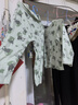 童泰（TONGTAI）婴儿套装春秋季纯棉宝宝衣服儿童家居服内衣上衣高腰裤子绿色90cm 实拍图