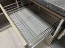 海蒂司【加粗加深双排碗位】拉篮304不锈钢厨房碗篮厨柜拉蓝阻尼碗碟篮 800柜体【双排碗架加深款】 实拍图