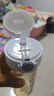 WOIBABY适配贝亲直饮吸管奶瓶配件学饮吸管水杯盖宽口径手柄三代通用 白色（12个月+）吸管弹力杯盖+手提绳+手柄 实拍图