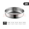 onlycook304不锈钢饺子盘 大盘子鱼盘菜盘深盘牛排盘碟 20cm直径/个 实拍图