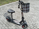永久电动滑板车便携两轮代步车电瓶车迷你小型代驾折叠电动车锂电池 36V黑/35-45KM/7重减震数 实拍图