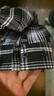 CLOR格子长袖衬衫男士秋冬季潮流ins宽松休闲衬衣外套CLCX04黑色XL 实拍图